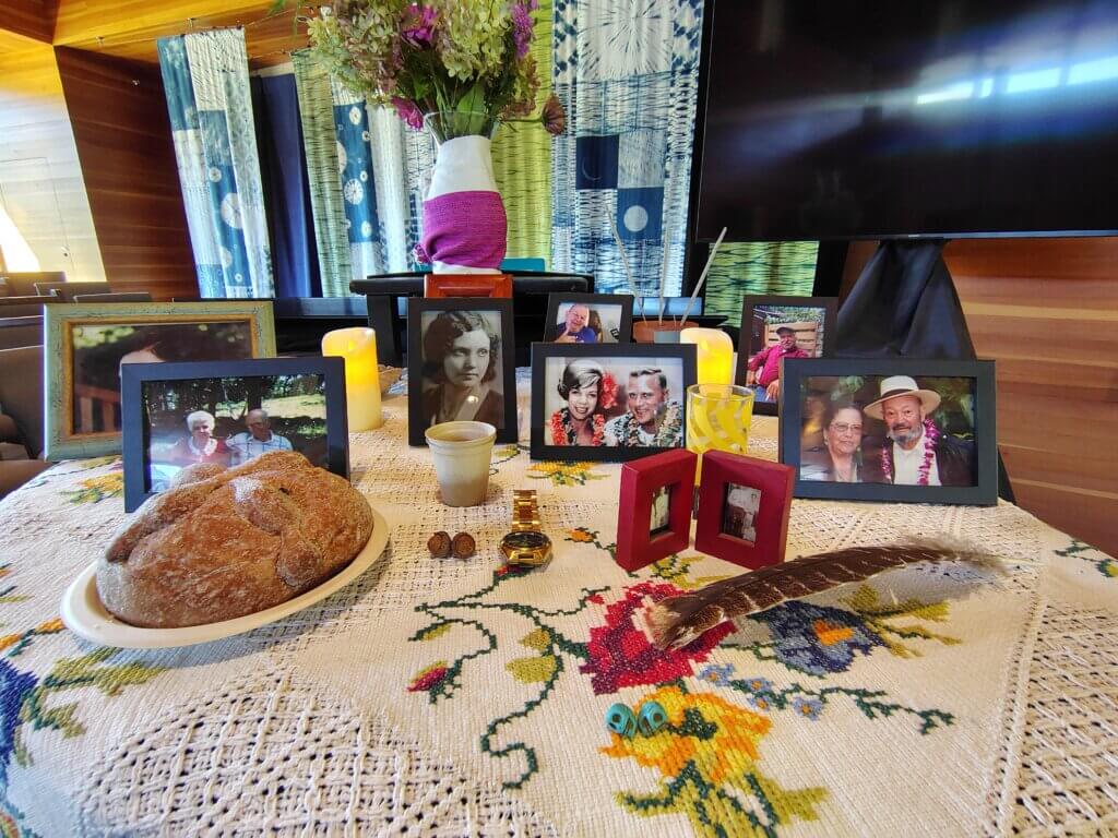 wedding altar display