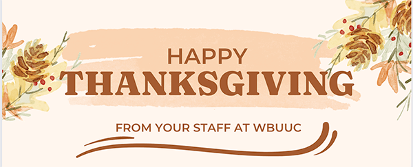 WBUUC eNews: Nov. 26, 2025